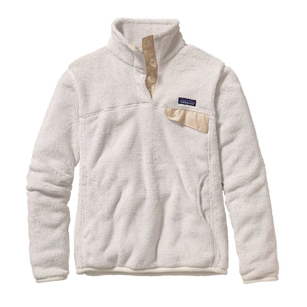Patagonia Women's Re-Tool Snap-T in Raw Linen‎ - White X-Dye Size Small